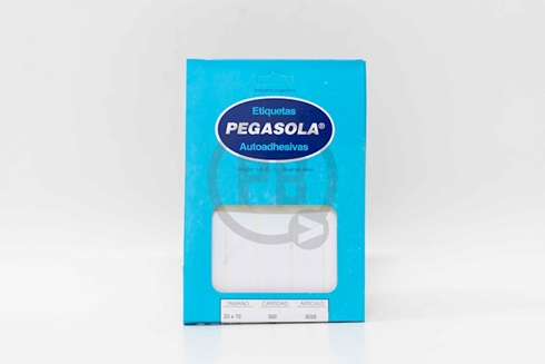 Etiqueta Pegasola 3026 caja x 300