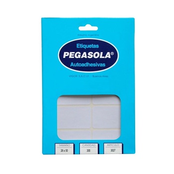 Etiqueta Pegasola 3027 caja x 300