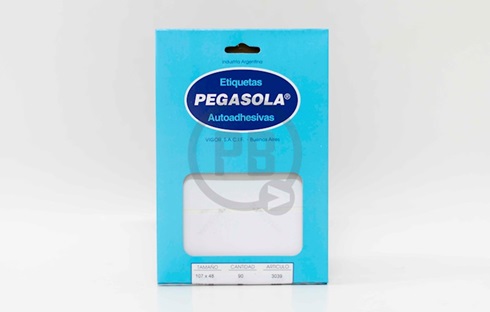Etiqueta Pegasola 3039 caja x 90