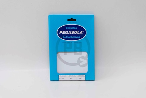 Etiqueta Pegasola 3040 caja x 60