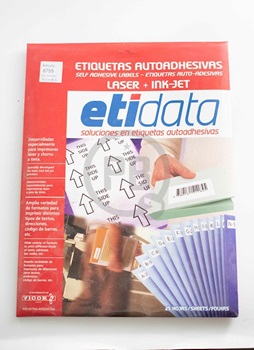 Etidata 8755 laser+ink-jet A4 48,5 x 16,9 mm 4b 1600 unidades