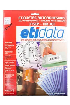 Etidata 8720 laser+ink-jet carta 101 x 25 mm 2b