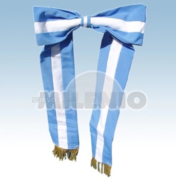 Moño corbata ceremonica reglamentario Argentina