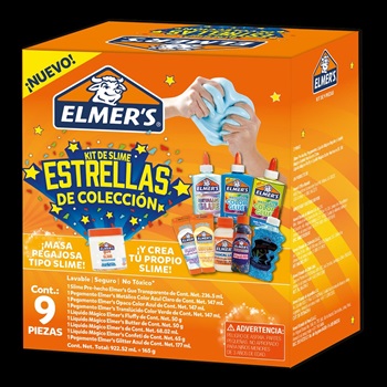 Elmers gue Slime kit estrellas de colección 9 pzas