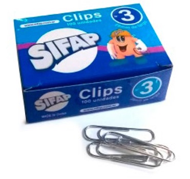 Broches clips Sifap Nº 3 x 100 unidades