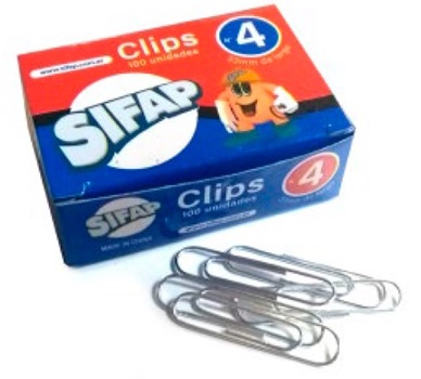 Broches clips Sifap Nº 4 x 100 unidades