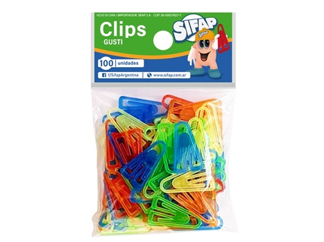 Broches clips Sifap gusti bolsa x 100 unidades