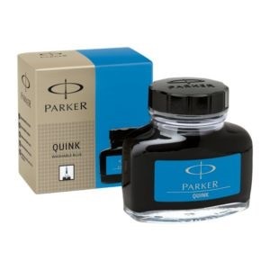 Tinta Parker quink azul real lavable