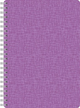 Cuaderno 29,7 Rideo espiral rayado entelado Pastel