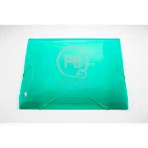 Caja archivo plástica con elástico Rideo oficio lomo 2 cm