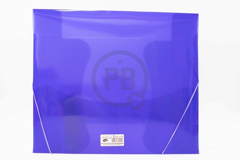 Caja archivo plástica con elástico Rideo oficio lomo 6 cm