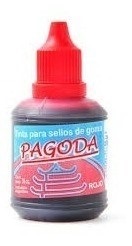 Tinta sello goma Pagoda roja 60 cc