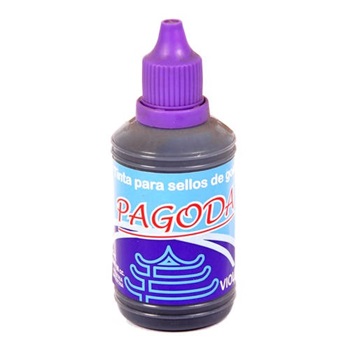 Tinta sello goma Pagoda violeta 60 cc