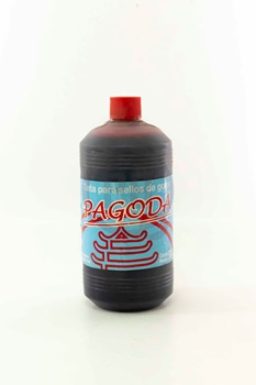 Tinta sello goma Pagoda roja 500 cc