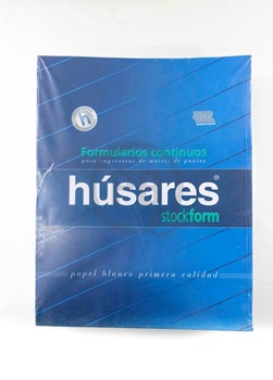 Formulario continuo Húsares 3134 12 x 38 original liso x1000 70 gramos