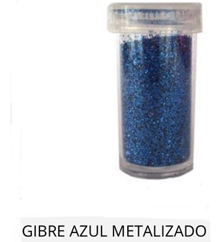 Brillantina gibre Artística dibu AD azul celeste tubo 3 gramos