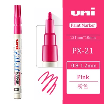 Marcador Uni px-21 pintura 0,8-1,2 mm rosa