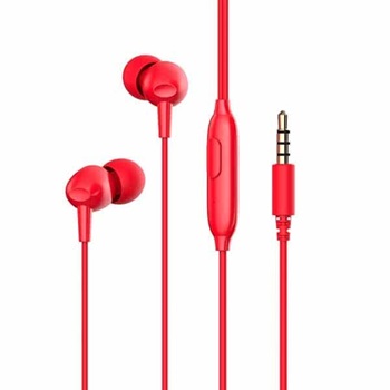 Auricular Havit earphone c/manos libres e48p rojo