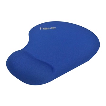 Mouse pad Havit ergonomico con apoyamuñeca azul