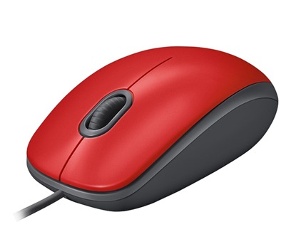 Mouse Logitech usb silent pc/mac m110 rojo