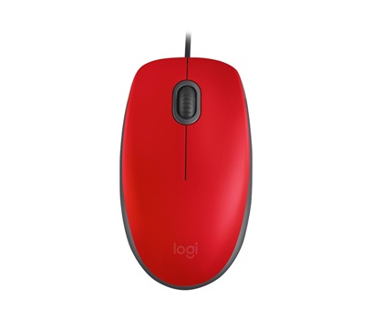 Mouse Logitech usb silent pc/mac m110 rojo