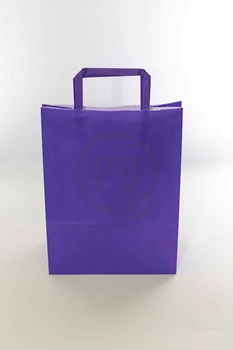 Bolsa lisa violeta 18 x 08x20