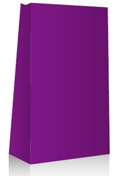 Bolsa cotillon 12,5 x 7x24,5 lisa violeta x10