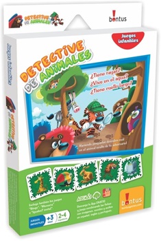Juegos infantiles + app Bontus detective de animales