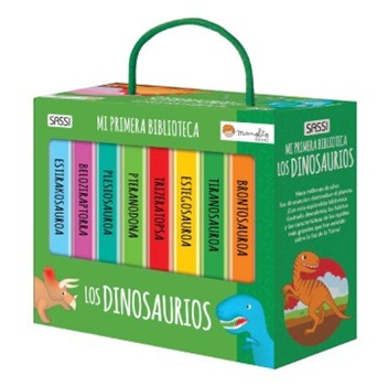 Set mi primera biblioteca 8 libros tapa dura los dinosaurios