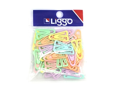 Broches clips Liggo triangular bolsa x50 Pastel