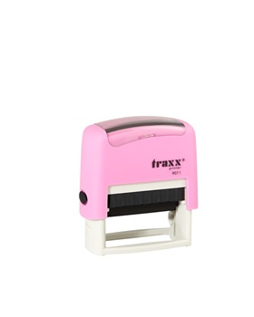 Sello automático Traxx 14 x 38 mm rosa