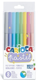 Marcadores Carioca Pastel x 8