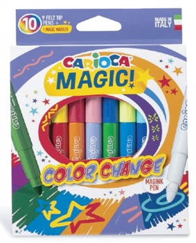 Marcadores Carioca magic cambia color x 10