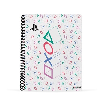 Cuaderno 29,7 tapa semirígida d 80 hojas cuadriculado Playstation