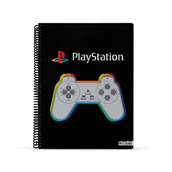 Cuaderno 29,7 tapa semirígida d 80 hojas cuadriculado Playstation