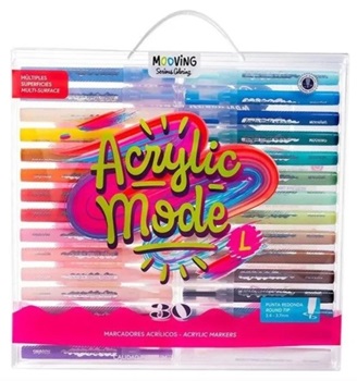 Marcadores Mooving coloring acrilicos x30