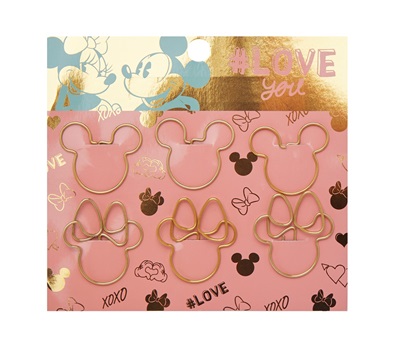Broches clips Mooving con forma Mickey and Minnie x 6 ART 2162010406