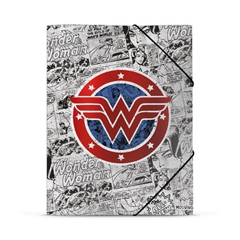 Carpeta 3 sol, c/elast, Wonder woman