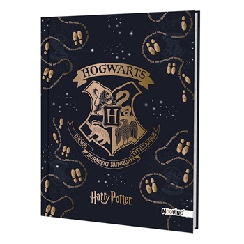 Cuaderno 16 x 21 tapa dura 48 hojas rayado Harry potter