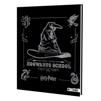 Cuaderno 16 x 21 Mooving tapa dura 48 hojas rayado Harry potter