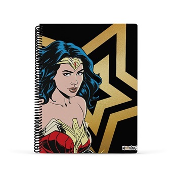 Cuaderno 29,7 tapa semirígida d 80 hojas rayado Wonder woman