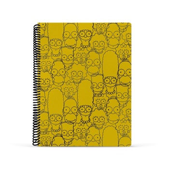 Cuaderno 29,7 tapa semirígida d 80 hojas rayado Simpsons