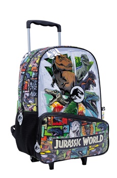 Mochila Jurassic World multi Dino ART 77117 con ruedas 18"
