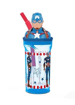 Vaso wabro 360 ml figura 3D Capitán América ART 1022