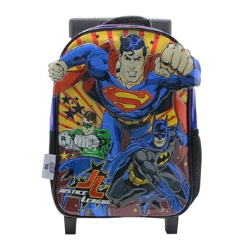 Mochila superman ART lj310 con ruedas 12"