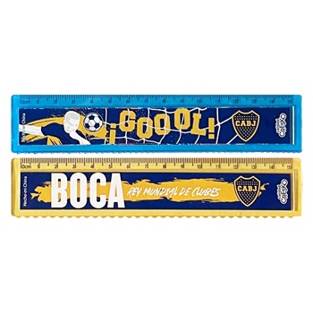 Regla x 15 cm Boca Juniors bo443/bo444