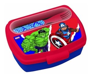 Sandwichera con cubiertos Avengers