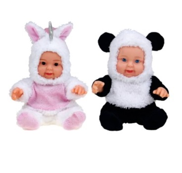 Muñeco bebe en pijama c/disfraz animalitos ARTft630