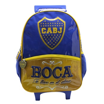 Mochila Boca Juniors ARTbo388 con ruedas 16"
