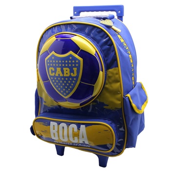 Mochila Boca Juniors ARTbo385 con ruedas 16"